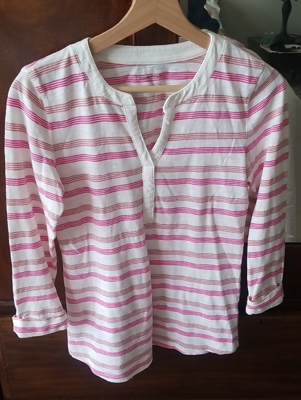 Talbots Pink/White Striped Top*$3.00 Bundle ONLY *